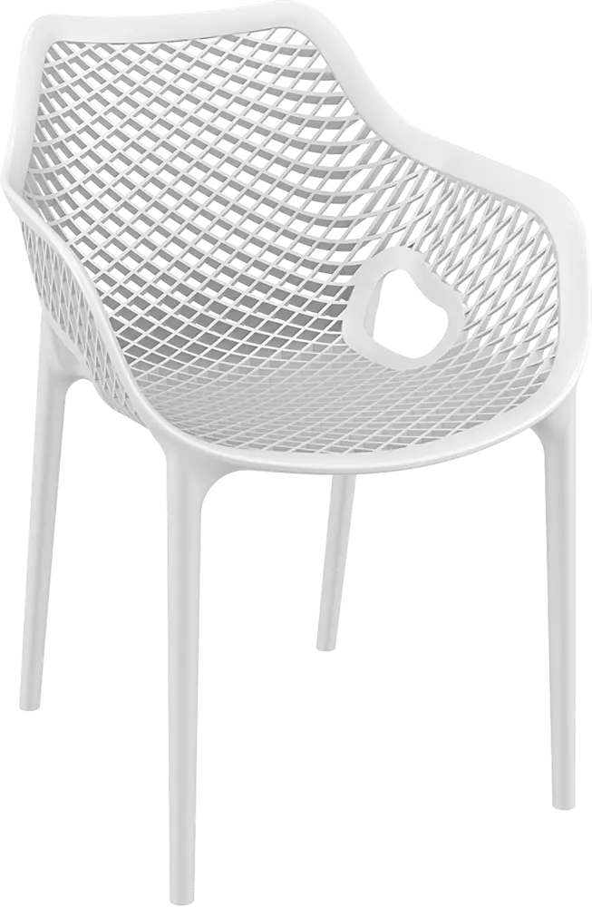 Air XL Gartensessel - mit Armlehne - Kunststoff - stapelbar